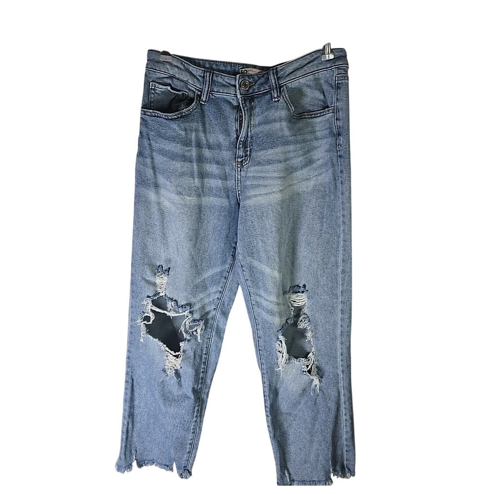 SO Jeans High Rise Straight Relaxed Fit Womens 11 / 30W Denim Light Wash